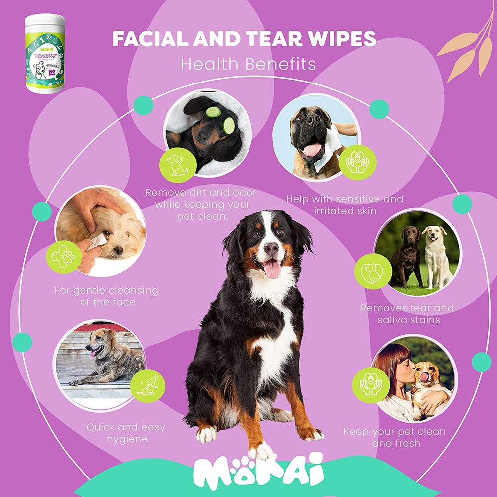 Dog Eye Wipes Easy Pet Facial Cleaning Wipes